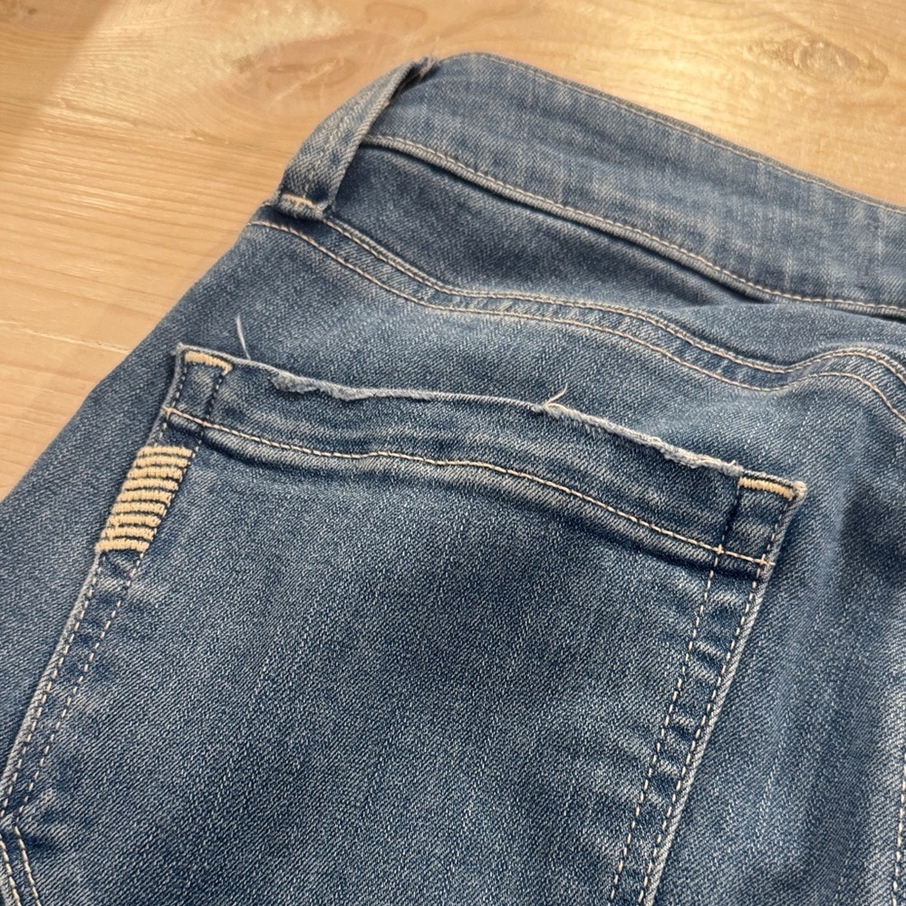 PAIGE Light Blue Flare Jeans - Picture 6 of 7